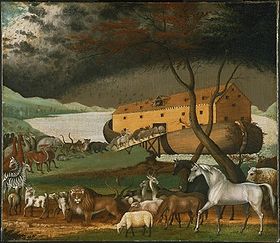 arca de noe, noé, diluvio, bosquejo