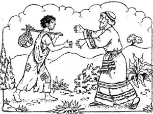 joven regresando al padre, el hijo prodigo, el perdon de dios, bosquejo