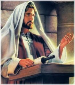jesus hablando, predicando en la sinagoga, maestro, enseñando, parabolas, discurso