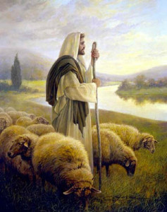 buen pastor, obra, bosquejo, jesús