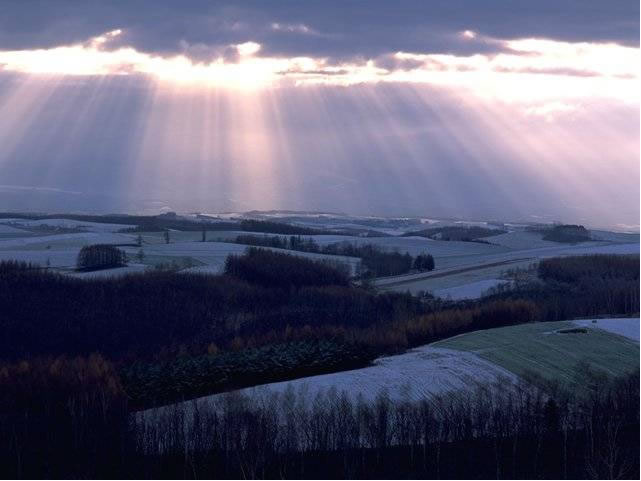 cristo, cosa, entregar, paisaje, resplandor