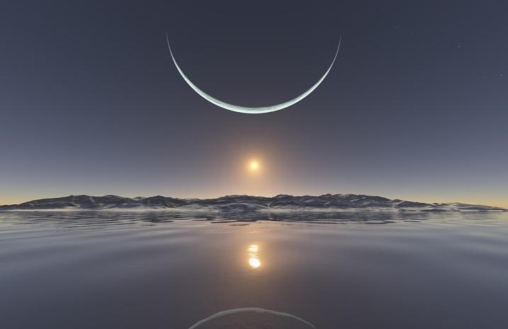 el sol y la luna, símbolos, bosquejo