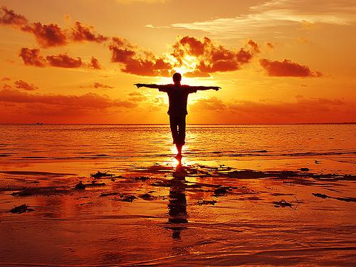 cristo en mi, atardecer