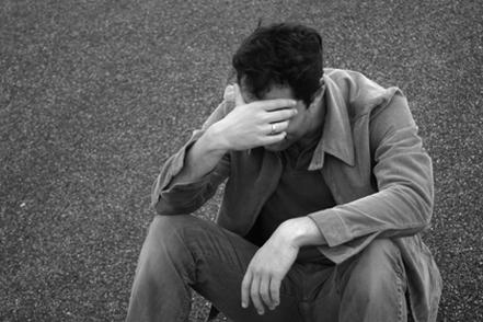 hombre, triste, fracaso