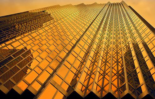 oro, edificio, riqueza