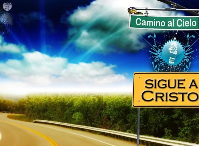 camino, cristo, sigue, cielo