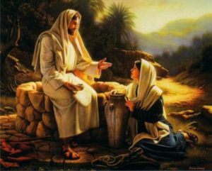 jesus y la mujer samaritana, pozo