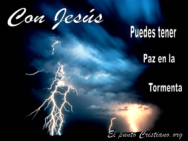 Jesús, paz, tormenta