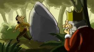 roca, obstaculo, reflexion