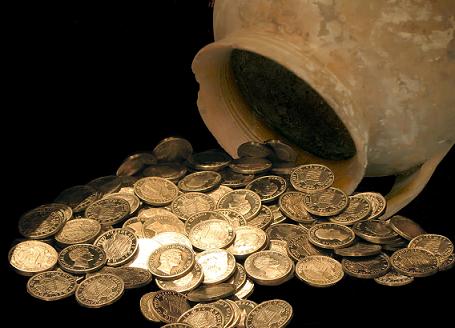 justicia, justo, rey de justicia, monedas, jarron